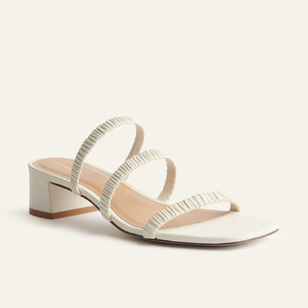 Reformation Assunta Strappy Heel in Cream